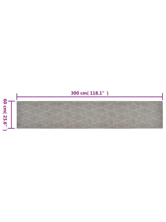 Kuchyňský koberec omyvatelný Kosočtverce 60 x 300 cm samet
