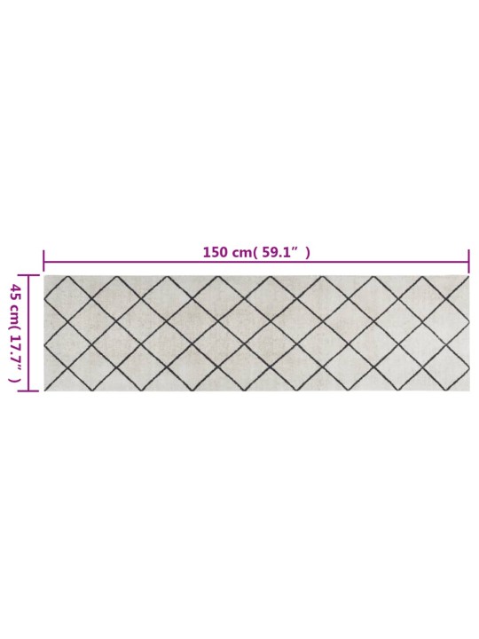 Kuchyňský koberec omyvatelný Čtverec 45 x 150 cm samet
