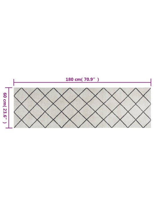 Kuchyňský koberec omyvatelný Čtverec 60 x 180 cm samet