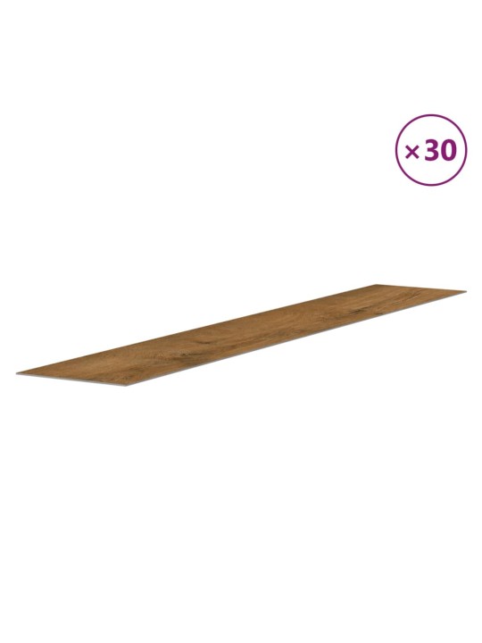 Nástěnné panely vzhled dřeva hnědé PVC 4,12 m²