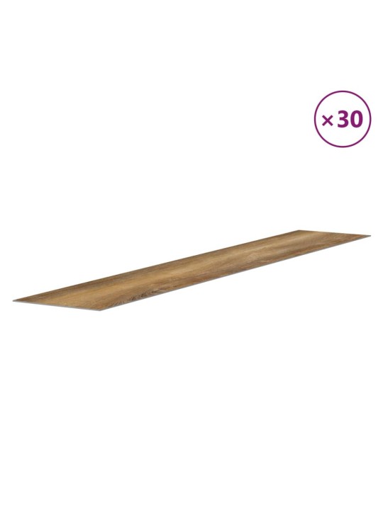 Nástěnné panely vzhled dřeva hnědé PVC 4,12 m²