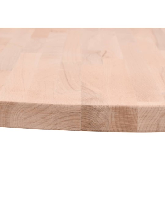 Stolní deska Ø 80 x 1,5 cm kulatá masivní bukové dřevo