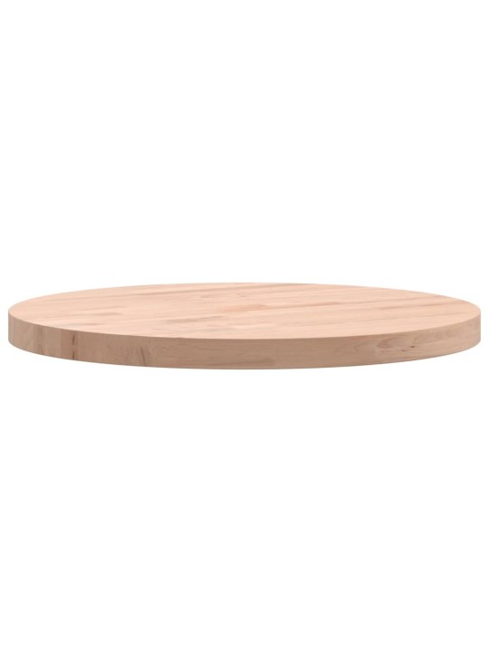 Stolní deska Ø 40 x 2,5 cm kulatá masivní bukové dřevo