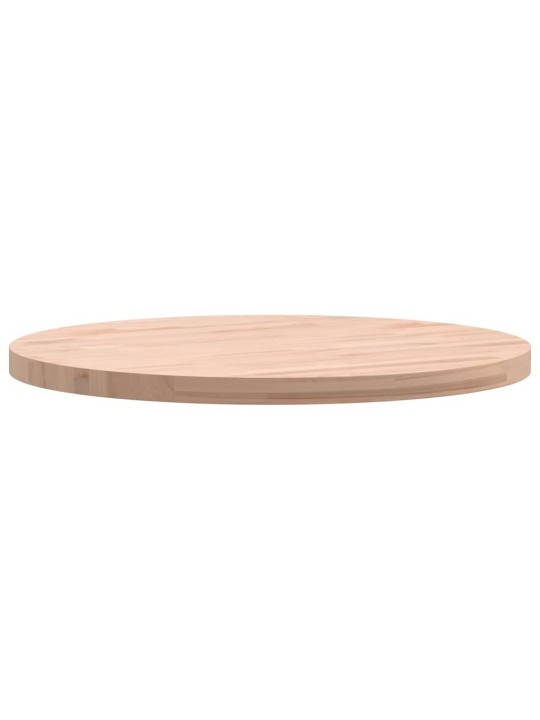 Stolní deska Ø 50 x 2,5 cm kulatá masivní bukové dřevo