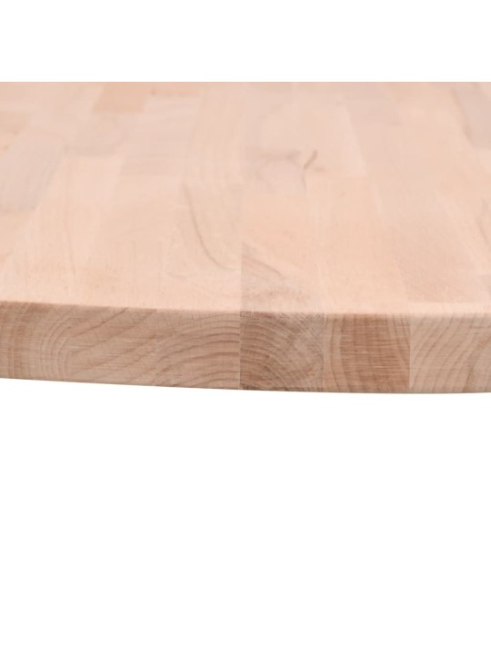 Stolní deska Ø 60 x 2,5 cm kulatá masivní bukové dřevo