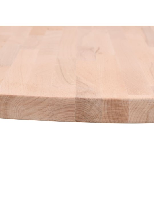 Stolní deska Ø 70 x 2,5 cm kulatá masivní bukové dřevo