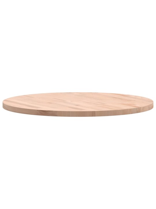 Stolní deska Ø 70 x 2,5 cm kulatá masivní bukové dřevo