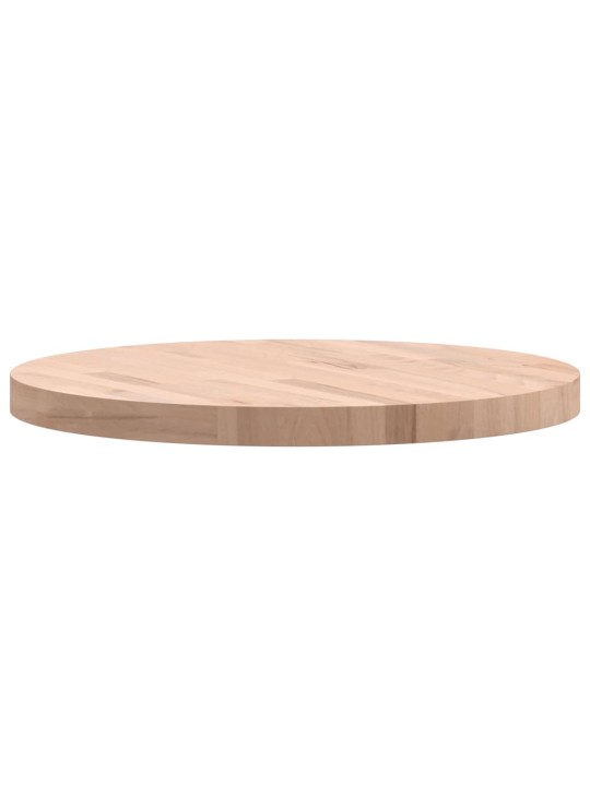 Stolní deska Ø 60 x 4 cm kulatá masivní bukové dřevo