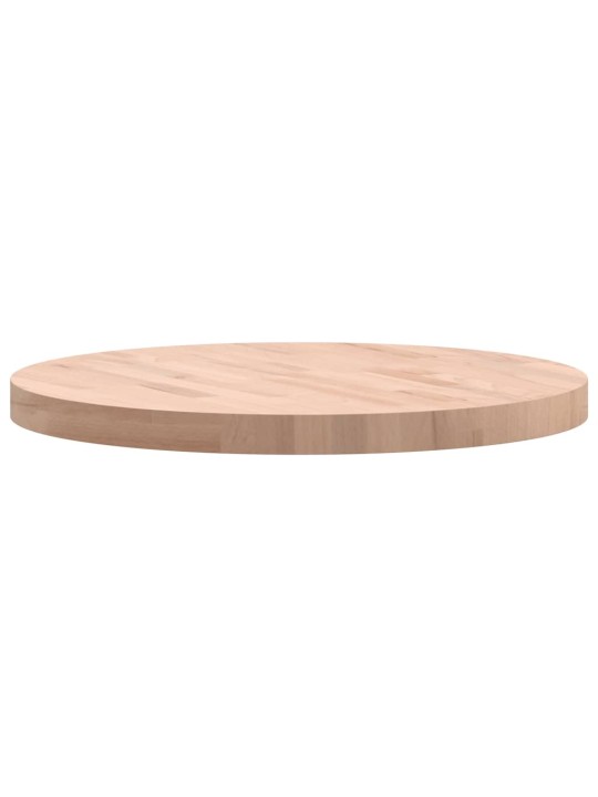 Stolní deska Ø 60 x 4 cm kulatá masivní bukové dřevo