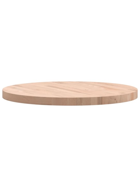 Stolní deska Ø 70 x 4 cm kulatá masivní bukové dřevo