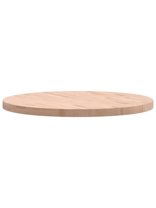 Stolní deska Ø 80 x 4 cm kulatá masivní bukové dřevo