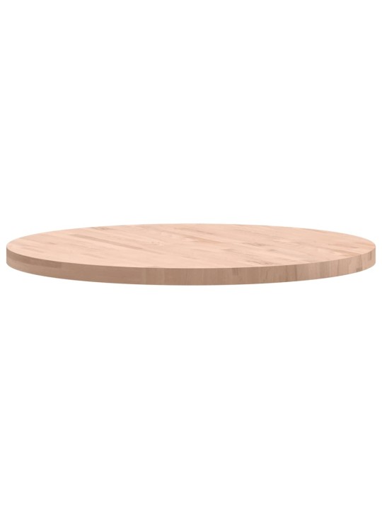 Stolní deska Ø 90 x 4 cm kulatá masivní bukové dřevo