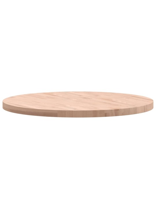 Stolní deska Ø 90 x 4 cm kulatá masivní bukové dřevo