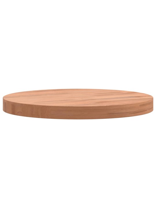 Stolní deska Ø 30 x 2,5 cm kulatá masivní bukové dřevo