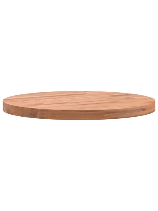 Stolní deska Ø 40 x 2,5 cm kulatá masivní bukové dřevo