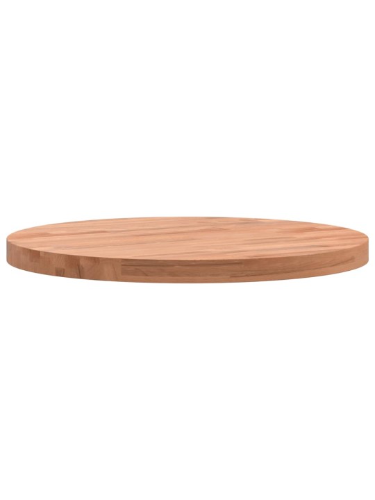 Stolní deska Ø 40 x 2,5 cm kulatá masivní bukové dřevo
