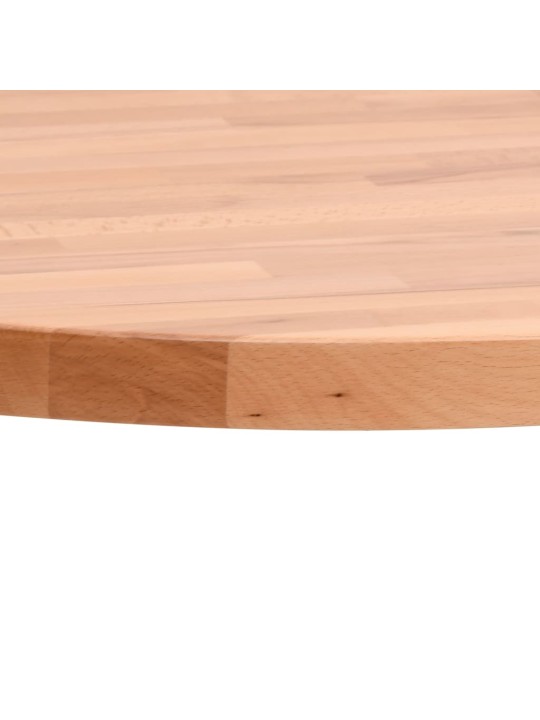 Stolní deska Ø 60 x 2,5 cm kulatá masivní bukové dřevo
