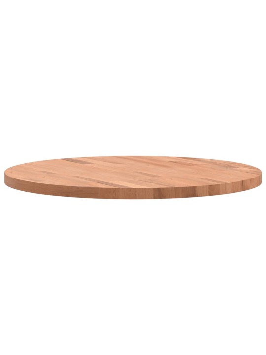 Stolní deska Ø 60 x 2,5 cm kulatá masivní bukové dřevo