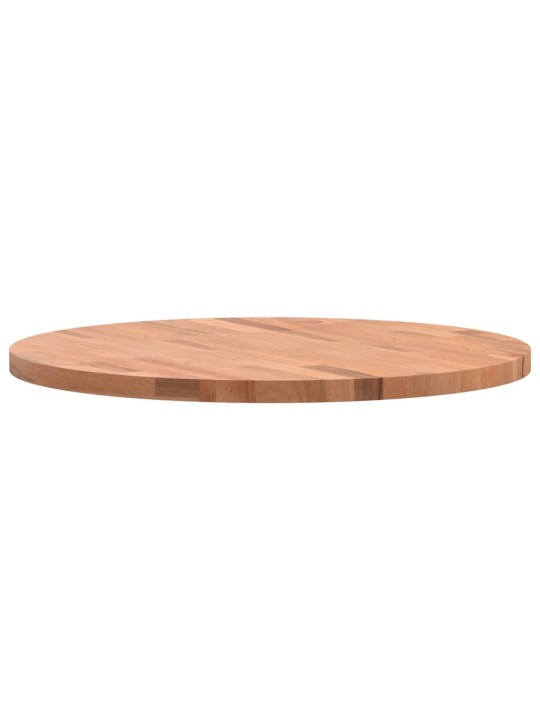 Stolní deska Ø 60 x 2,5 cm kulatá masivní bukové dřevo