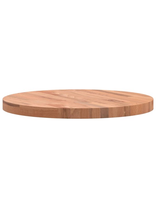 Stolní deska Ø 60 x 4 cm kulatá masivní bukové dřevo