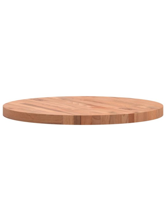 Stolní deska Ø 70 x 4 cm kulatá masivní bukové dřevo