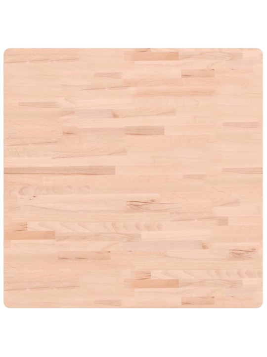Stolní deska 80 x 80 x 2,5 cm čtvercová masivní bukové dřevo