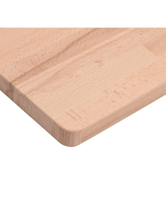 Stolní deska 80 x 80 x 2,5 cm čtvercová masivní bukové dřevo