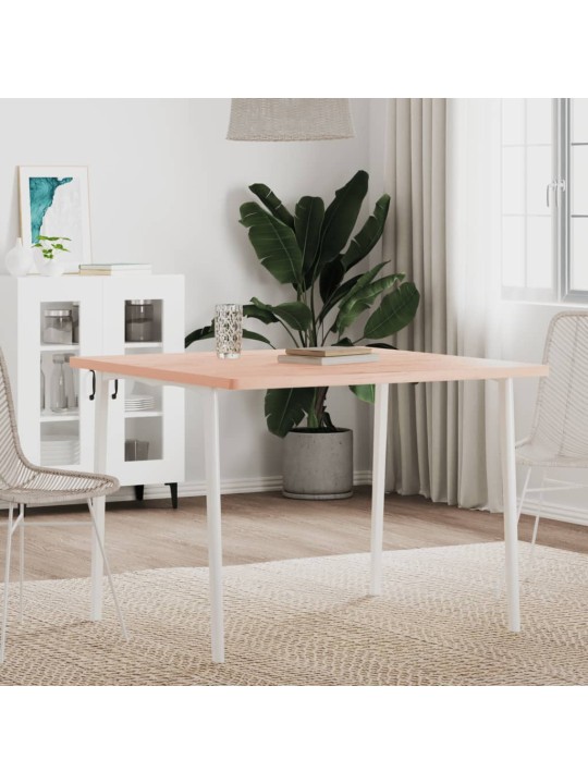 Stolní deska 90 x 90 x 2,5 cm čtvercová masivní bukové dřevo