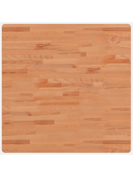 Stolní deska 80 x 80 x 1,5 cm čtvercová masivní bukové dřevo