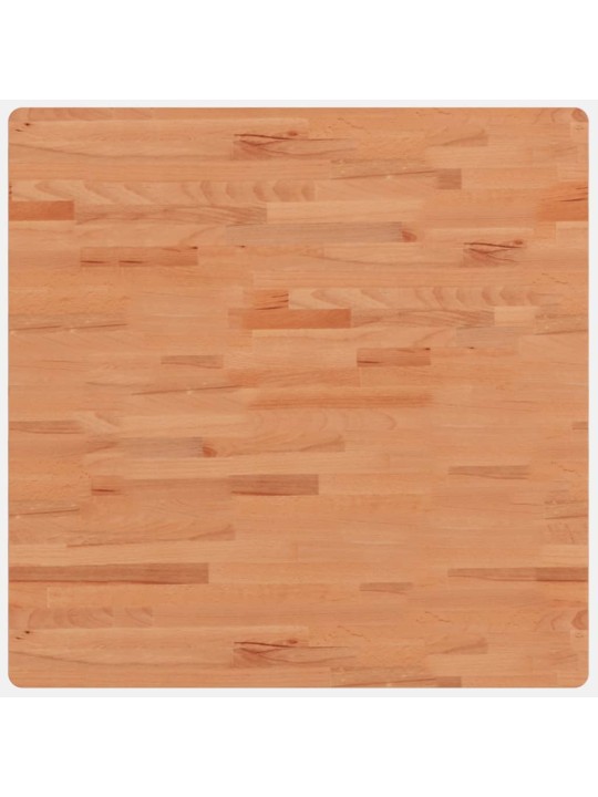 Stolní deska 80 x 80 x 2,5 cm čtvercová masivní bukové dřevo
