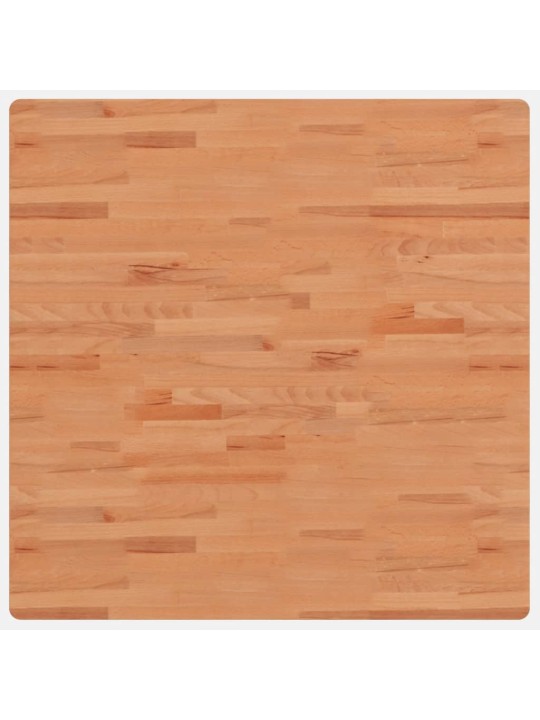 Stolní deska 90 x 90 x 2,5 cm čtvercová masivní bukové dřevo
