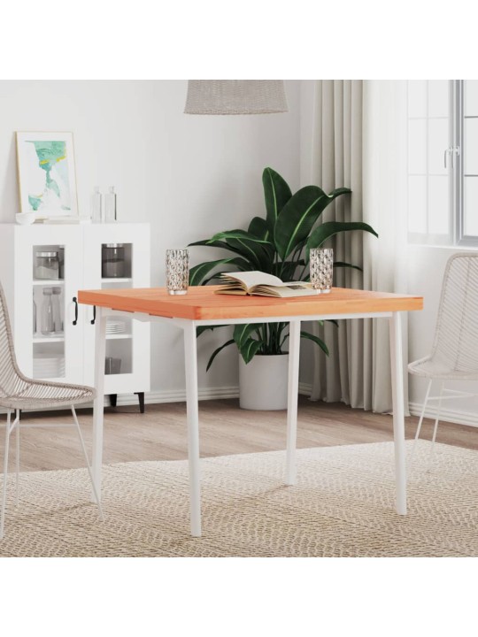 Stolní deska 80 x 80 x 4 cm čtvercová masivní bukové dřevo