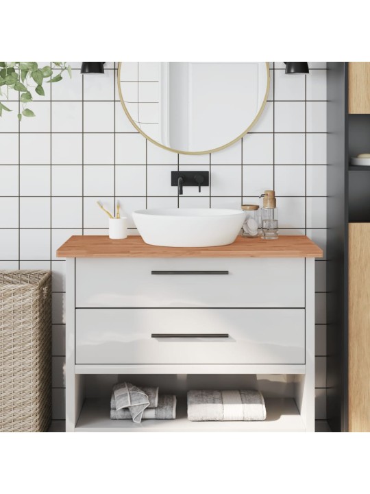 Koupelnová deska 100 x 60 x 2,5 cm masivní bukové dřevo