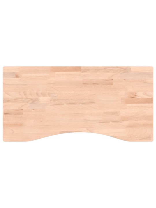 Deska psacího stolu 80 x (36–40) x 2,5 cm masivní bukové dřevo