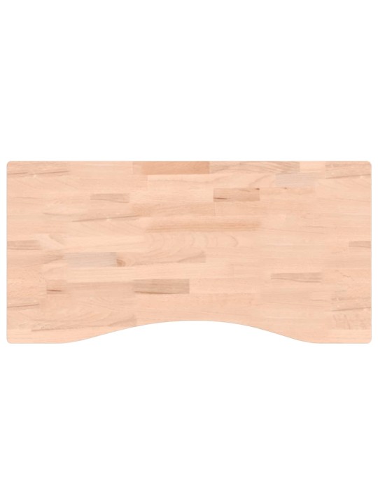 Deska psacího stolu 80 x (36–40) x 4 cm masivní bukové dřevo
