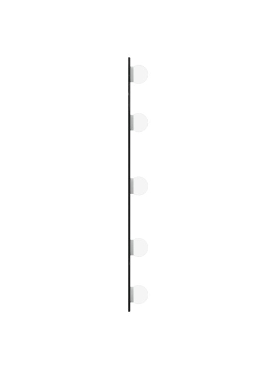 Nástěnné zrcadlo s LED osvětlením 15 x 40 cm sklo oválné