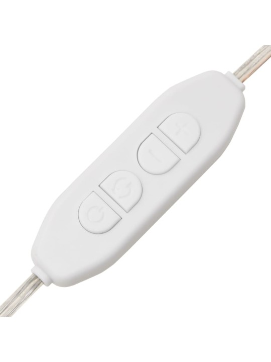 Nástěnné zrcadlo s LED osvětlením 15 x 40 cm sklo oválné