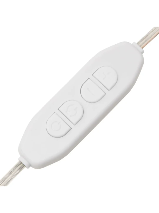 Nástěnné zrcadlo s LED osvětlením 15 x 40 cm sklo oválné