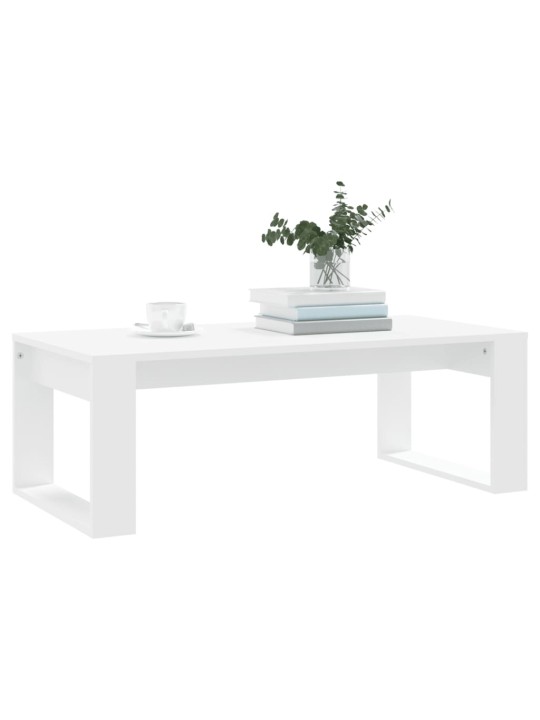 Konferenční stolek bílý 102 x 50 x 35 cm kompozitní dřevo