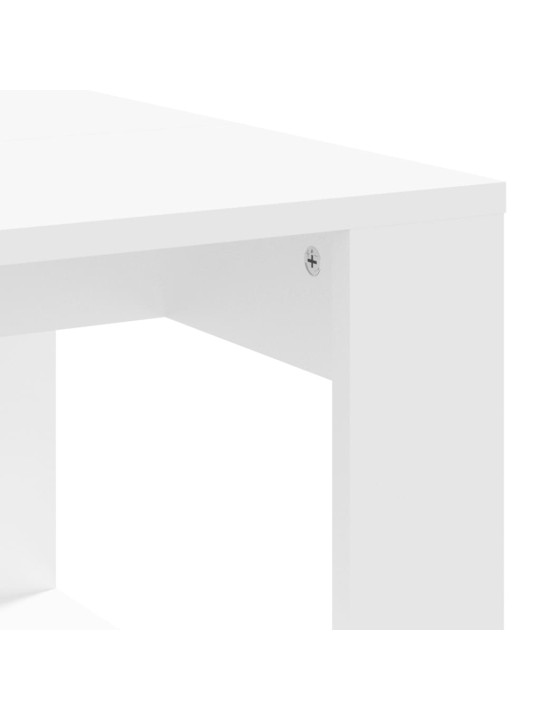 Konferenční stolek bílý 102 x 50 x 35 cm kompozitní dřevo