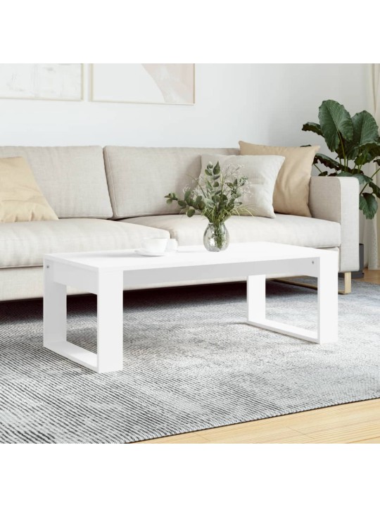 Konferenční stolek bílý 102 x 50 x 35 cm kompozitní dřevo