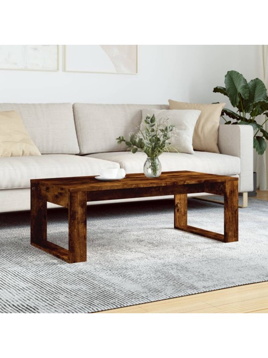 Konferenční stolek kouřový dub 102x50x35 cm kompozitní dřevo