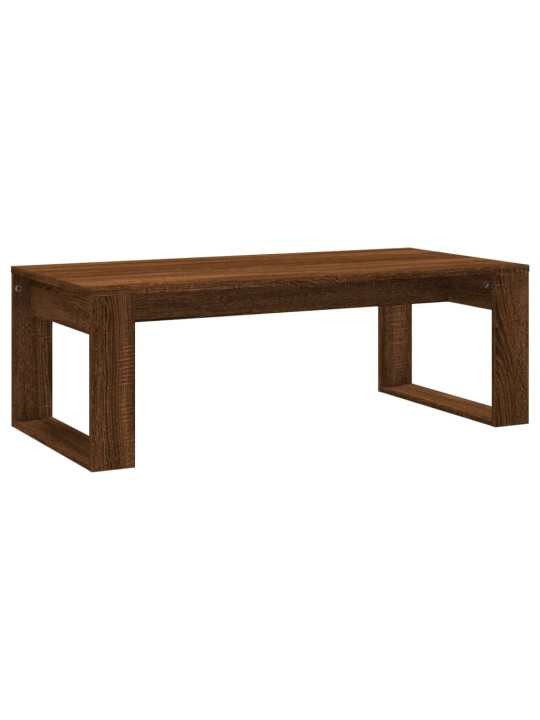Konferenční stolek hnědý dub 102 x 50 x 35 cm kompozitní dřevo
