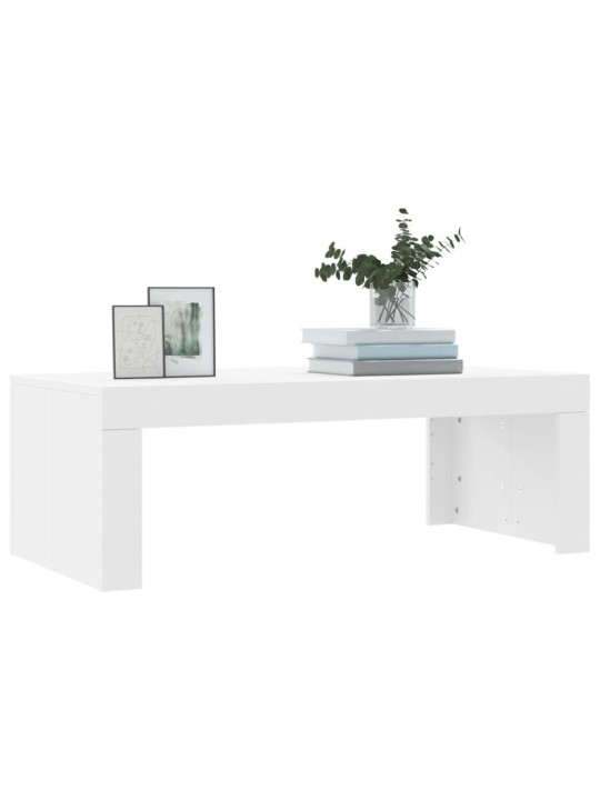 Konferenční stolek bílý 102 x 50 x 36 cm kompozitní dřevo