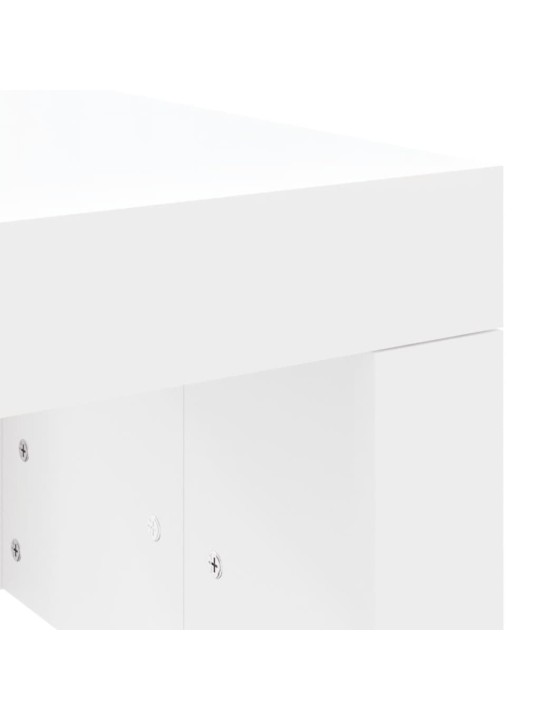 Konferenční stolek bílý 102 x 50 x 36 cm kompozitní dřevo