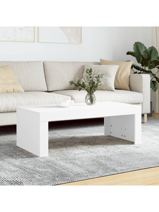 Konferenční stolek bílý 102 x 50 x 36 cm kompozitní dřevo