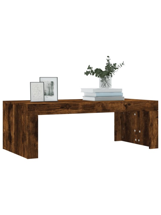 Konferenční stolek kouřový dub 102x50x36 cm kompozitní dřevo