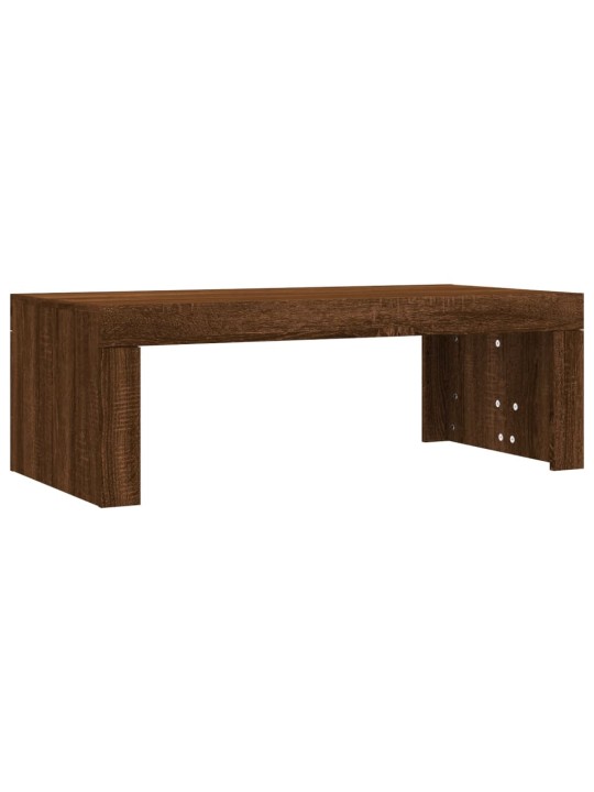 Konferenční stolek hnědý dub 102x50x36 cm kompozitní dřevo
