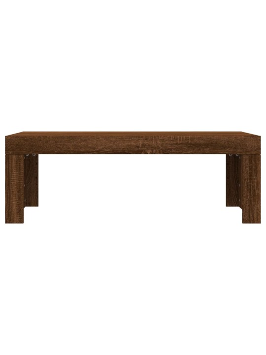 Konferenční stolek hnědý dub 102x50x36 cm kompozitní dřevo