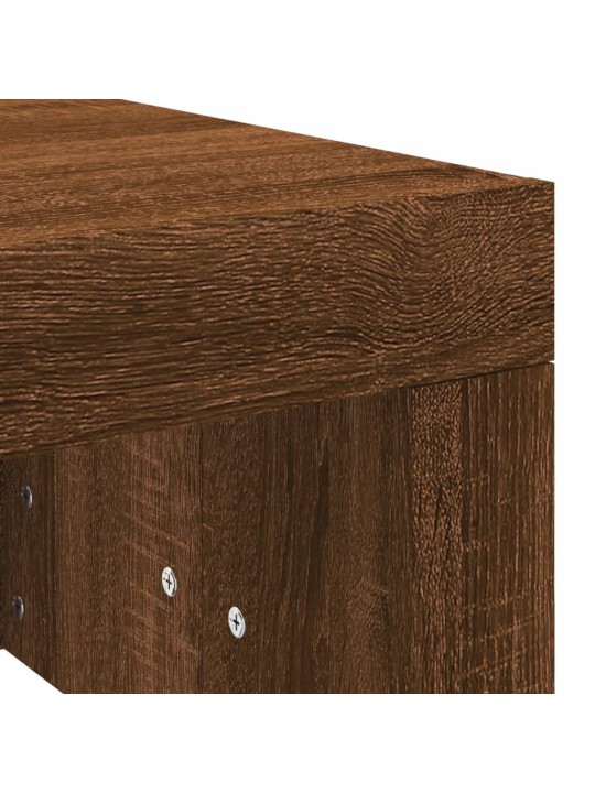 Konferenční stolek hnědý dub 102x50x36 cm kompozitní dřevo